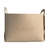 Maxbell Pet Toy Storage Box Large Felt Storage Basket for Clothing Dog Coats Blanket M