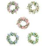 Artificial Peony Garland Hanging Wreath Flower Door Wall Decor 5 Pieces
