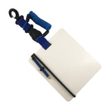Maxbell PC Underwater Writing Slate Board for Divers Multifunctional Includes Pencil Blue Spring