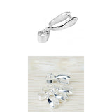 Maxbell 2 Size 40 Silver Plated Pendant Pinch Bails DIY Necklace Jewelry Making Findings