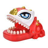 Maxbell Biting Finger Toys Reaction Gift Novelty Tabletop Game for Children Creative red