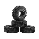 Maxbell 4Pcs 1.9inch RC Crawler Tires Od 4.9inch Rubber for TRX4 TRX6 1/10 Accessory