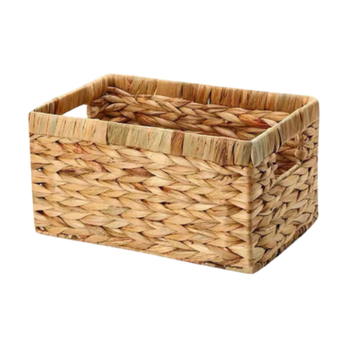 Maxbell Rattan Storage Baskets Sturdy Picnic Basket for Kitchen Living Room Bathroom Medium