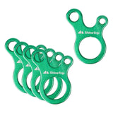 Maxbell Maxbell AntiSlip Tightening Buckles 3 Hole Accessories Outdoor Activity Hiking Green 5pcs