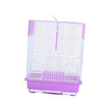 Bird Cage House Pet Supplies Nest Standing Pole Birdcage for Parrot Finches Purple - Aladdin Shoppers