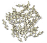 Maxbell 40pcs Silver Plated 2/3 Hole Spacer Loose Beads Charm for Bracelets Necklace DIY