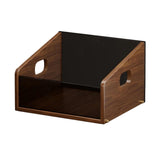 Maxbell Record Storage Box Rustic Desktop Open Box for Countertop Dorm Room Sundries Large