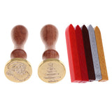 Maxbell Vintage Sealing Wax Seal Stamp Christmas Tree Santa Claus for Invitation DIY