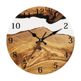 Wall Clock Quiet Housewarming Gift Hanging Clock for Kitchen Bathroom Indoor Style C