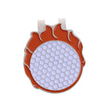 Maxbell Sturdy Stylish Hat Clip Golf Ball Marker Fit for Golf Cap Visor Orange+White - Aladdin Shoppers