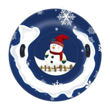 Maxbell Inflatable Snow Sled Thick Bottom Adults Snow Tubing Snow Sleds with Handles