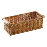 Maxbell 2xImitation Rattan Baskets Storage Basket Bin Rectangular for Home Bar Kitchen M