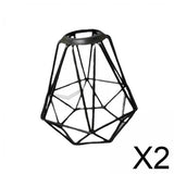 Maxbell 2xMetal Pendant Light Shade Chandelier Light Cover for Farmhouse Bathroom