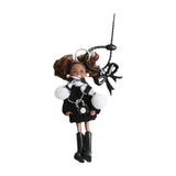 Maxbell Keychain Pendant DIY Versatile Key Chain for Graduation Backpack Party Favor Black