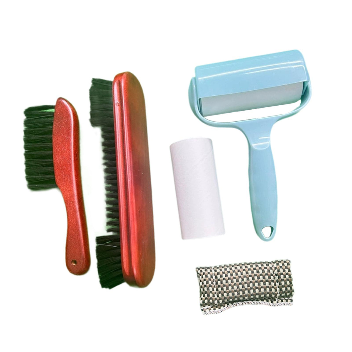 Maxbell Pool Table Brush Set Soft Bristle Easy to Use Billiard Table Surface Cleaner Red