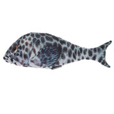 Maxbell Maxbell Lifelike Fish Pet Cat Mint Play Velvet Catnip Interactive Toy Brown