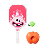 Maxbell Pickleball Paddle with Ball and Base for Beginner Family Kids Indoor Outdoor pink