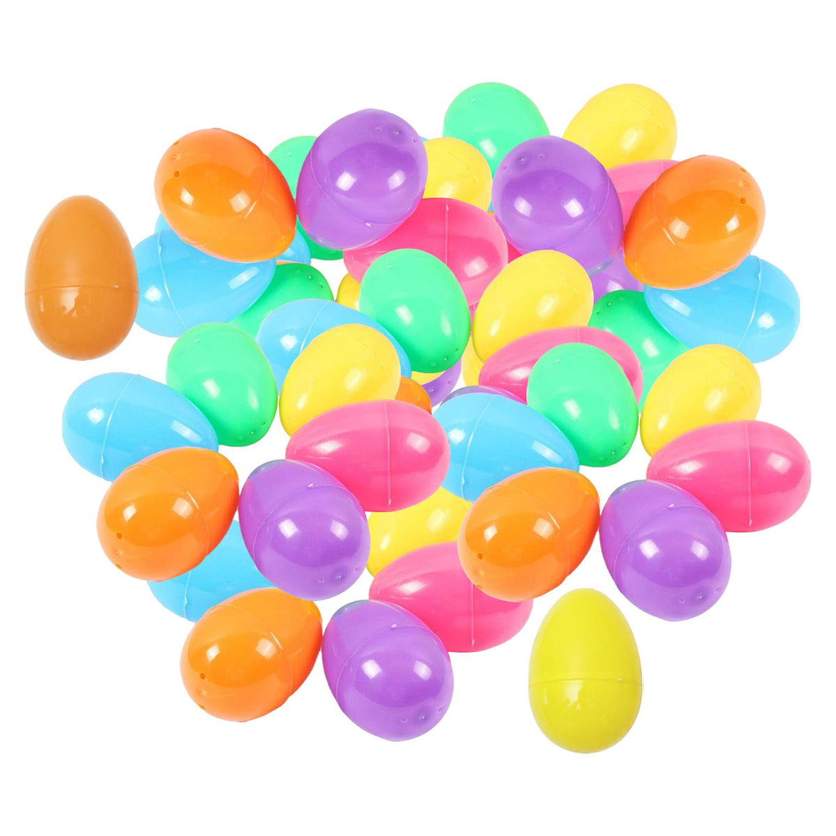 Maxbell Fillable Easter Eggs Toys Ornament Creative Decoration for Home Office Event 50pcs