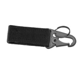 Maxbell 4xNylon Duty Belt Keepers with Key Holder Key Ring Holder Nylon Webbing Buckle Black