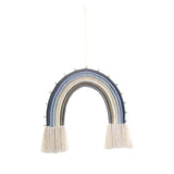 Macrame Tapestry Wall Hanging Decoration Unique for Home Wedding Living Room Blue
