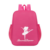 Maxbell Ballet Dance Backpack Portable Gymnastics Ballet Bag for Gym Weekender Girls Dark Pink