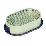 Maxbell Cat Grass Germination Starter Planter Multifunctional Wheatgrass Growing Pot Dark and Light Green