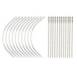 Maxbell Maxbell 24Piece C & I Shape Hair Extension Supplies Weaving Weft Pulling Hook Needle