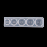 Maxbell 1 Set /5 Size Semisphere Clear White Silicone Diamond Pendants Mold DIY Jewelry Resin Moulds Epoxy Molding Tools Cake Candy Moulds - Aladdin Shoppers