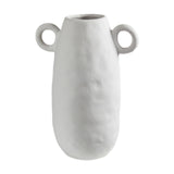 Maxbell Ceramic White Flower Vase for Living Room Decor Coffee Table Decor Bookshelf 20cmx27.5cm