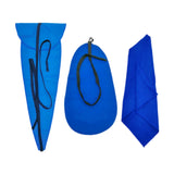 Maxbell 4 Pieces Sax Inner Wipe Cloth Blue for Outdoor Woodwind Instrument Daily Use
