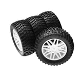 Maxbell 4x 1/10 RC Off Road Tires and Wheels Replacement for 94107,94170,94155,94177 white