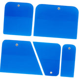 Maxbell 5x Generic PPF Squeegees TPU Squeegees for Mirror Paint Protection Film Blue