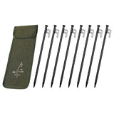 Maxbell Maxbell 8x Tent Stakes Stable Steel Metal Stakes for Ground for Trip Picnic Camping Length 30cm
