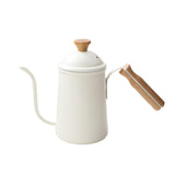 Maxbell Hand Brewing Coffee Kettle Lightweight 650ml Tea Pot for Home Outdoor Indoor white