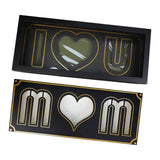 Maxbell Maxbell Mom Letter Shaped Floral Box Mother Day Flower Box for Birthday Celebrations Black