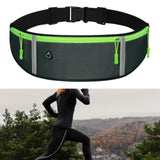Maxbell Running Waist Belt Adjustable Fitness Workout Bag for Fitness Camping Travel Gray