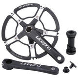 Maxbell Folding Bike Crankset 7075-T6 Aluminum BMX 130BCD 170mm Crankarm 58T Black - Aladdin Shoppers