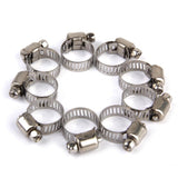 Maxbell 30x Adjustable Car Fuel Petrol Pipe Hose Clips Stainless Spring Clamp 8-19mm