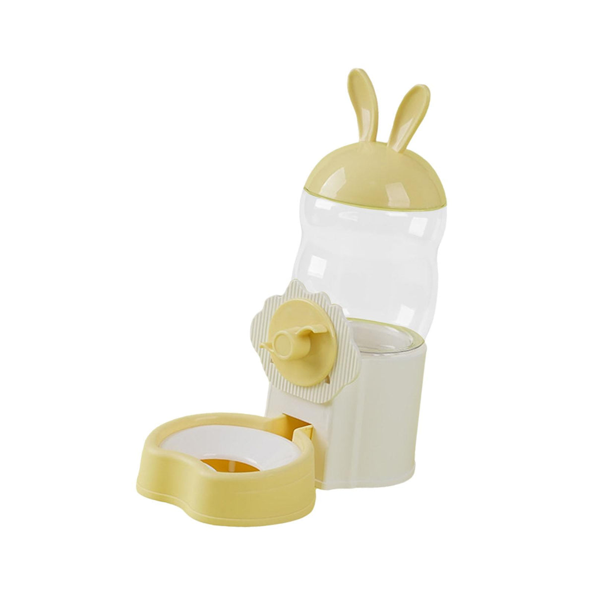Maxbell Water Drinking Dispenser Convenient Drinking Bowl for Bunny Hedgehog Hamster yellow