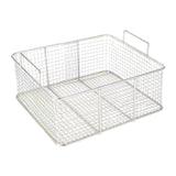 Maxbell Square Frying Drain Basket Stainless Steel for French Fries 35x25x10cm