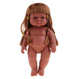 Maxbell 30cm Realistic Baby Doll Vinyl African-American Infant Nude Body Baby Dolls