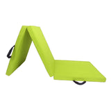 Maxbell Tri Fold Folding Exercise Mat Waterproof Home with Carrying Handles Foldable Green