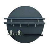 Maxbell Wall Storage Rack Round Key Holder Wall Mounted for Bedroom Dorm Living Room Style B