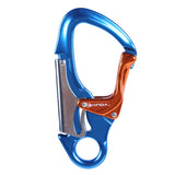 Maxbell Maxbell Double Action Mountaineering Rock Climbing Carabiner Clip 30KN Blue & Orange