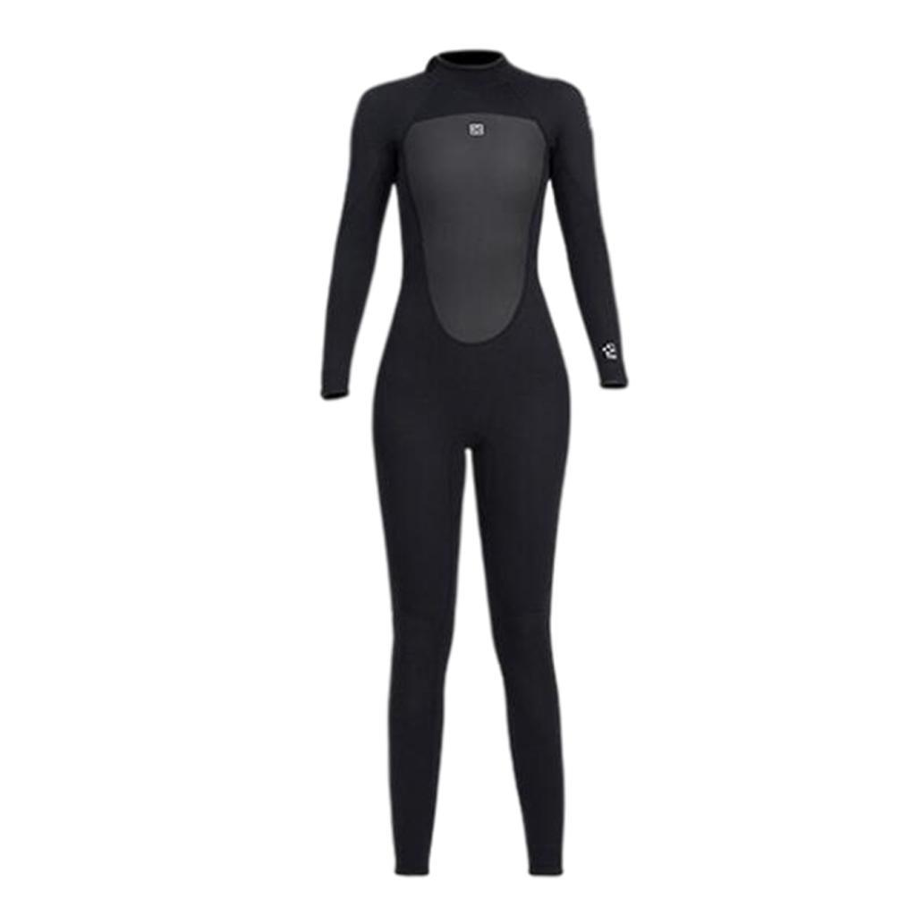 Maxbell Maxbell Premium 3mm Wetsuit Thermal Back Zip Scuba Swimsuit L Woman Black