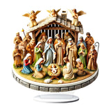 Maxbell 2D Holy Family Decoration Acrylic Art Craft for Office Bookshelf Dining Room