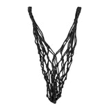 Maxbell Maxbell Basketball Volleyball Soccer Mesh Net Bag Single Ball Carrier Black