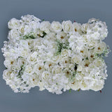 Maxbell Artificial Rose Flower Wall Panel Home Wedding Backdrop Floral Decoration Champagne White - Aladdin Shoppers
