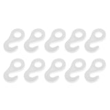 Maxbell 3x10Pcs/set Fasten Hook for Tent Awning Tie Rope Bungee Cord End 3.6cm White