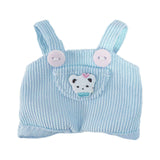 Maxbell Dolls Suspender Pants Doll Clothes for 15cm Dolls Boys Dolls Halloween Gifts Blue